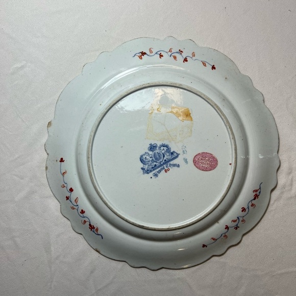 Hicks, Meigh & Johnson Imari Chinoiseries Ruffled Depp Stone China Plate - Picture 3 of 5